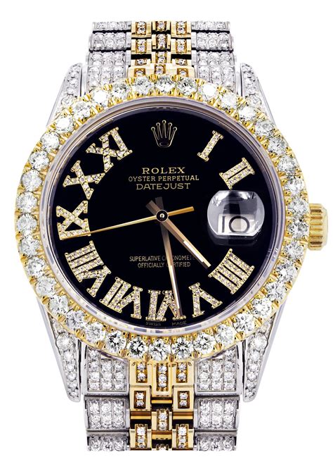 black diamond rolex watch|rolex watch with diamond bezel.